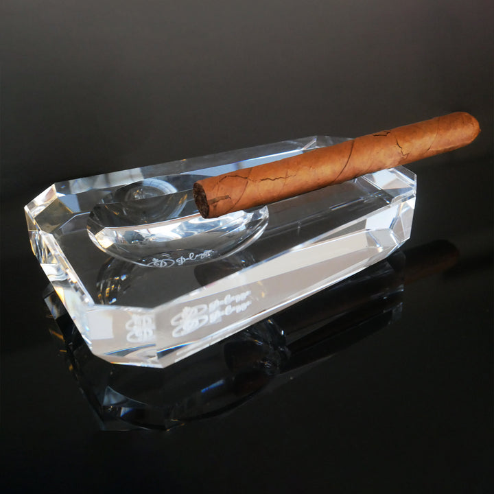 クリスタル葉巻灰皿
