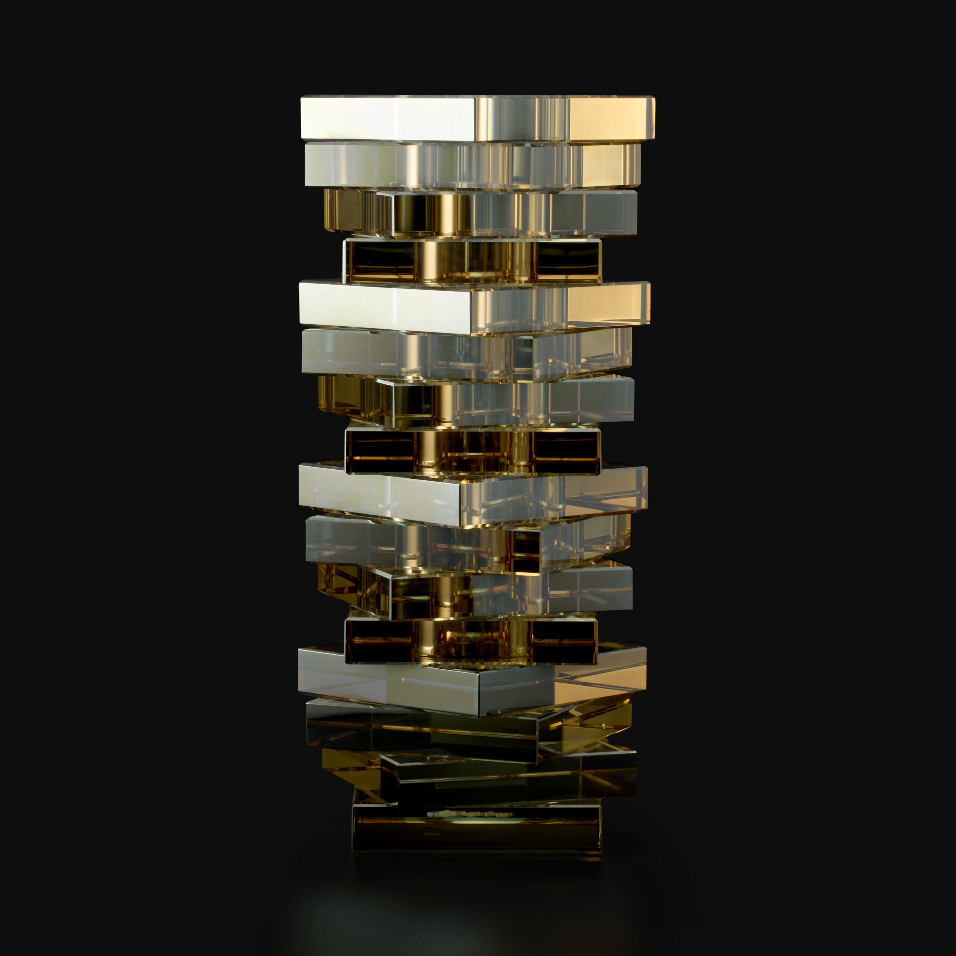 クリスタル 花瓶「シャンパンゴールド」 – Palazzo