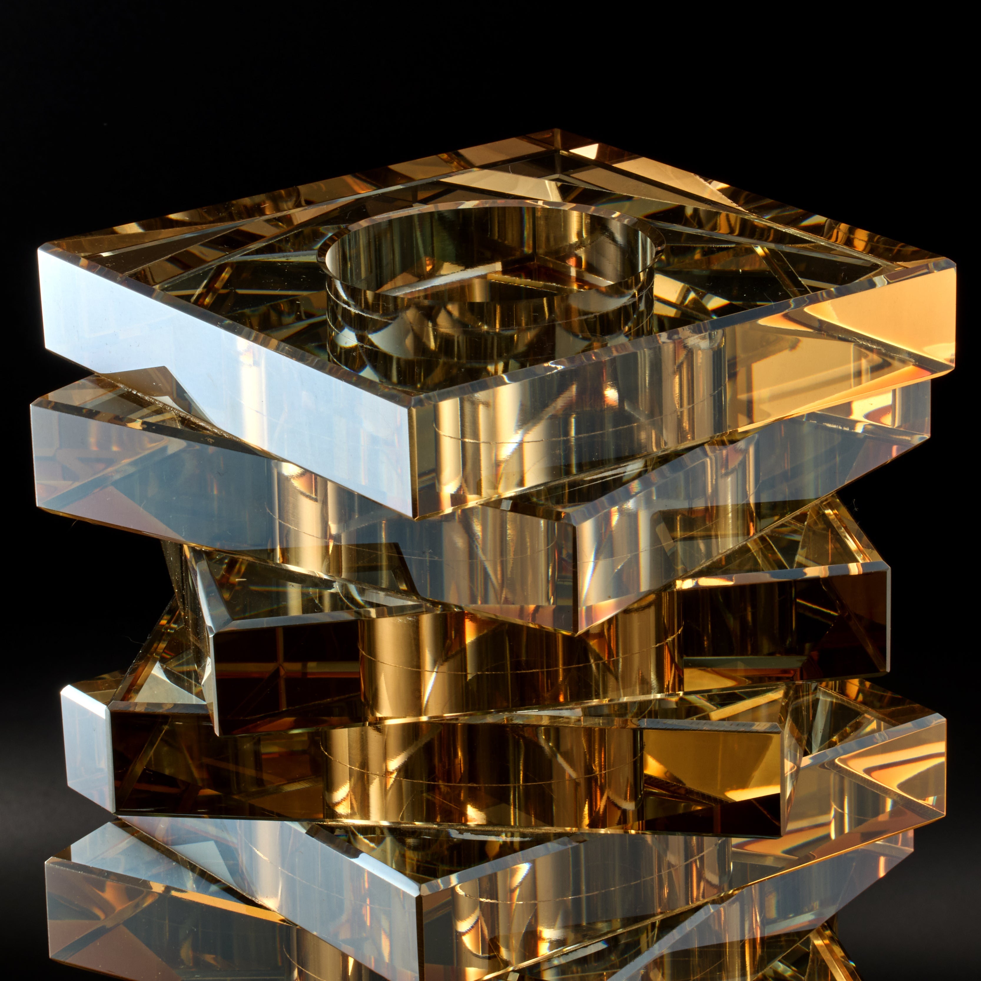 クリスタル 花瓶「シャンパンゴールド」 – Palazzo