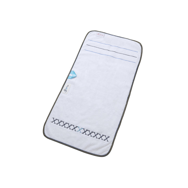 Towel set dark gray/light blue